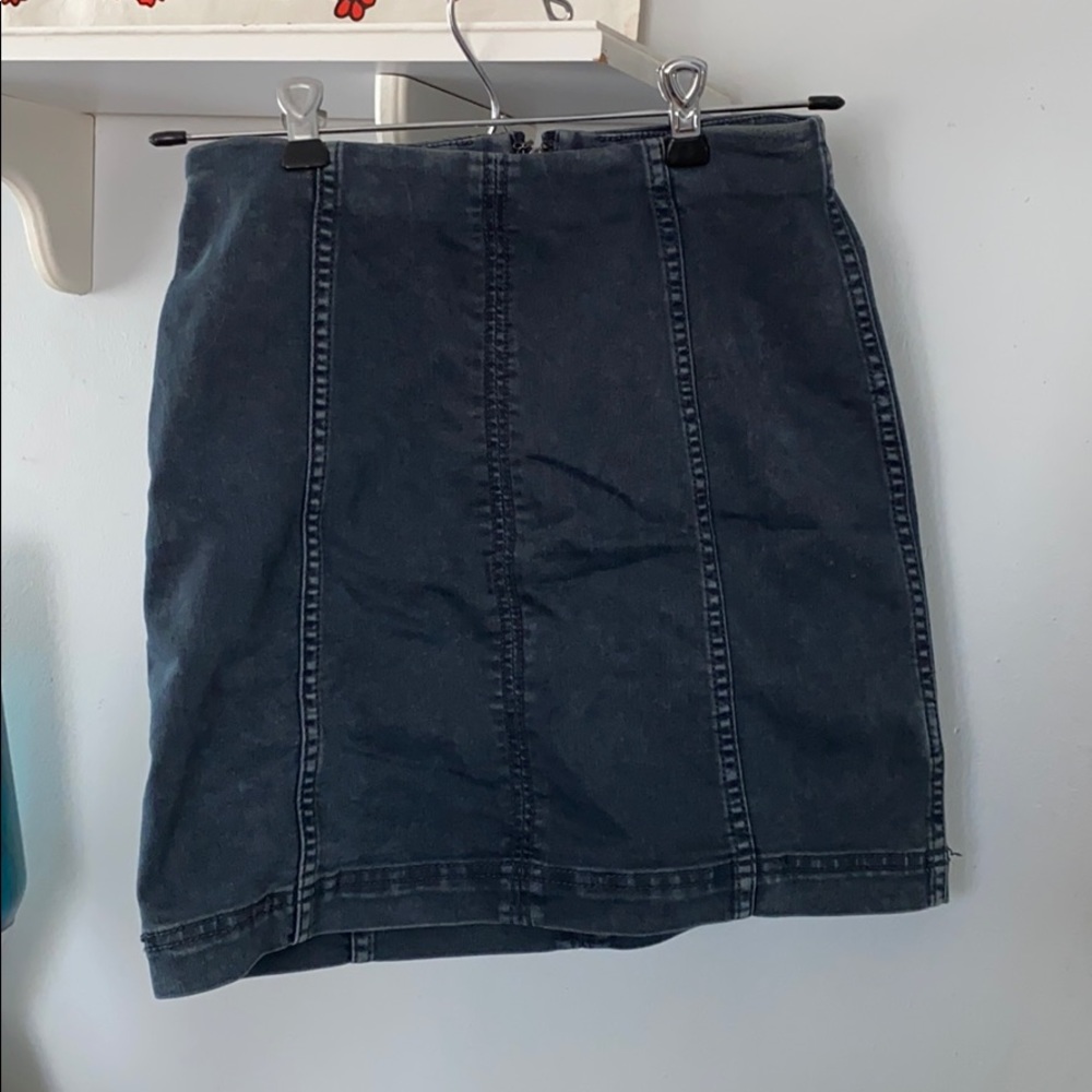 Free People Denim Mini Skirt